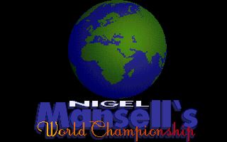 Nigel Mansell's World Championship title screen