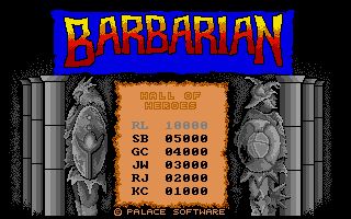 Barbarian: The Ultimate Warrior title screen