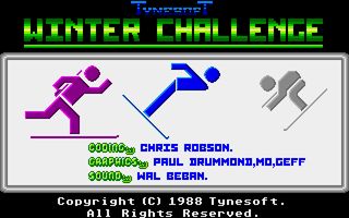 Winter Challenge: World Class Competition title screen