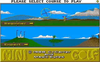 Mini Golf title screen