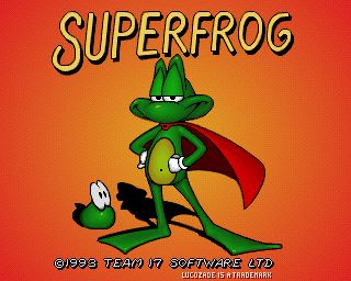Superfrog title screen