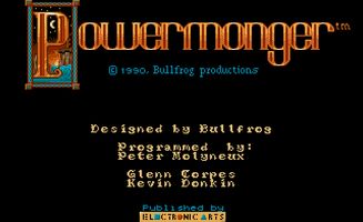 Powermonger title screen