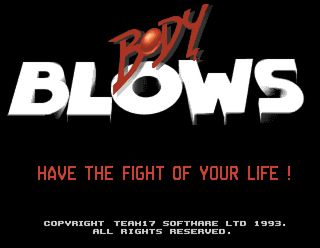 Body Blows title screen