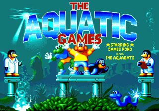 The Aquatic Games title screen