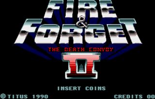 Fire & Forget II: The Death Convoy title screen