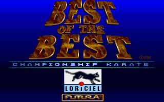 Best of the Best: Championship Karate title screen