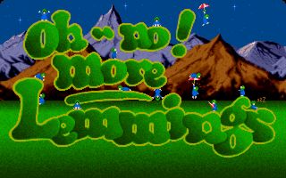 Oh No! More Lemmings title screen