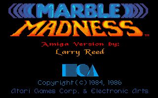 Marble Madness title screen