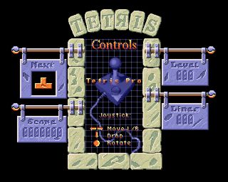 Tetris Pro title screen