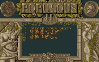Populous II: Trials of the Olympian Gods title screen
