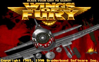 Wings of Fury title screen
