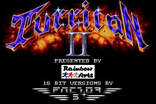 Turrican II: The Final Fight title screen