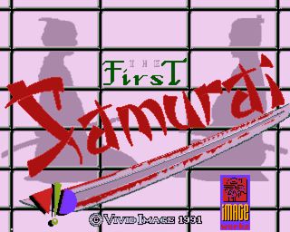 The First Samurai title screen